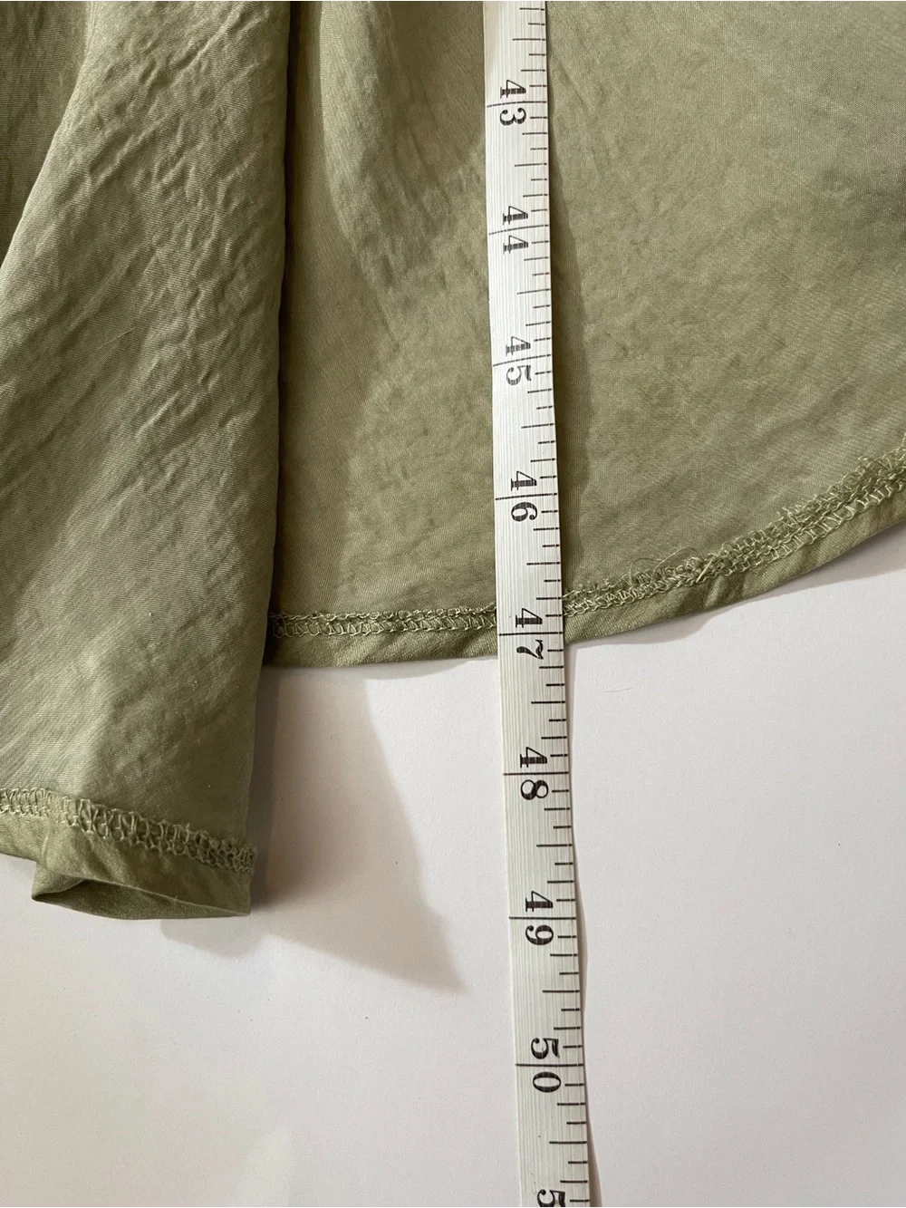 Satin‎ Wrap Midi Dress in Sage Green